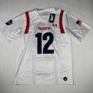 Under Armour Men's Navy Midshipmen NASA Space Collection Football Jersey Medium